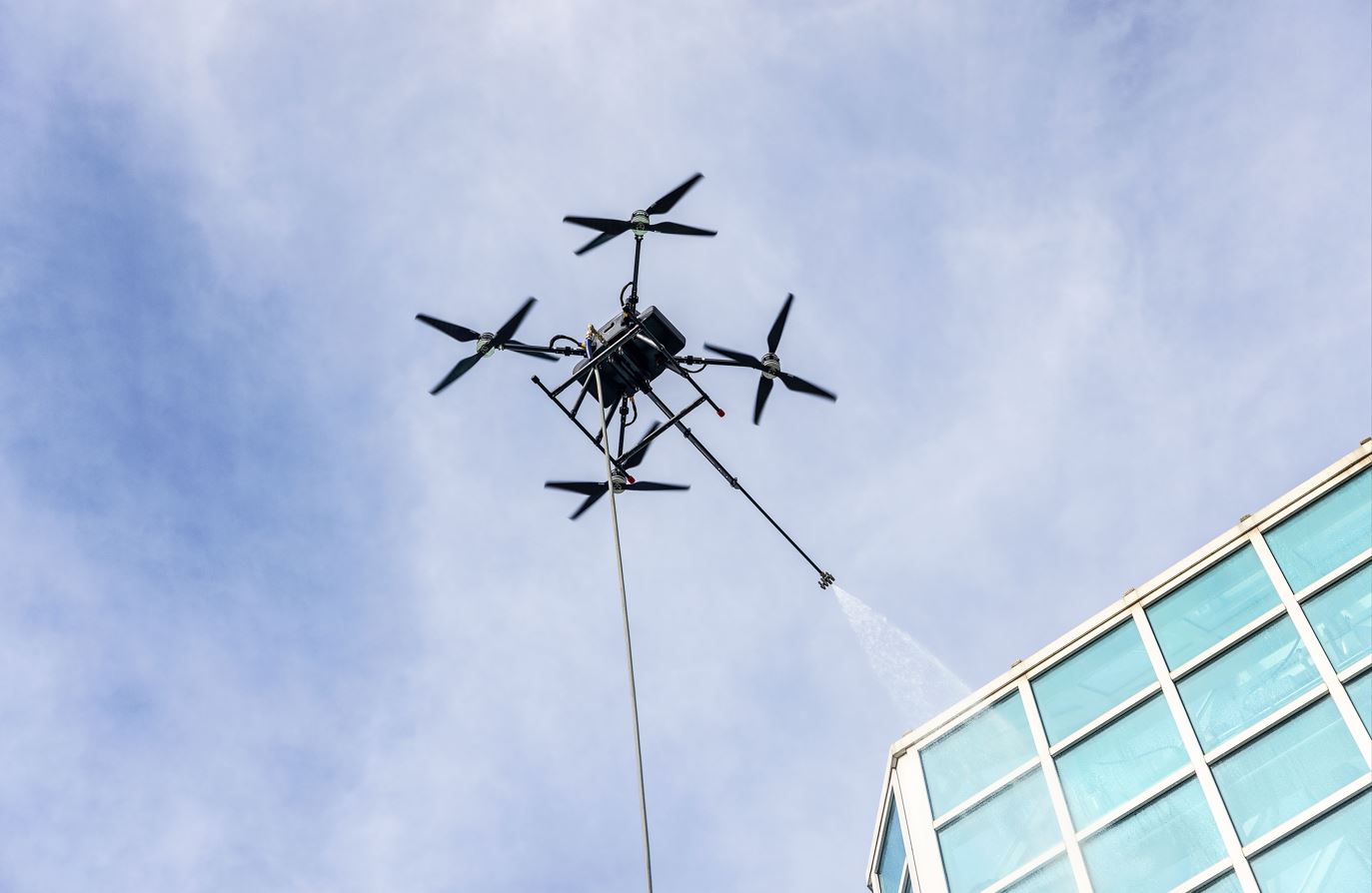 Drone window cleaning services in New York